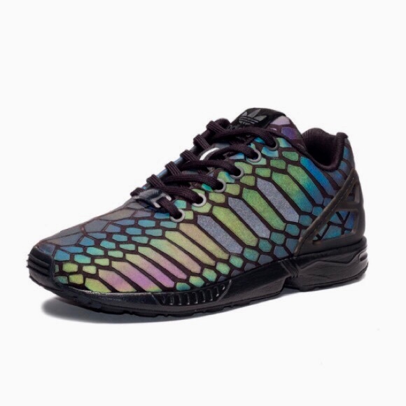adidas zx flux reflective snake print